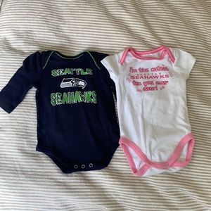 Seahawks Baby Onesies